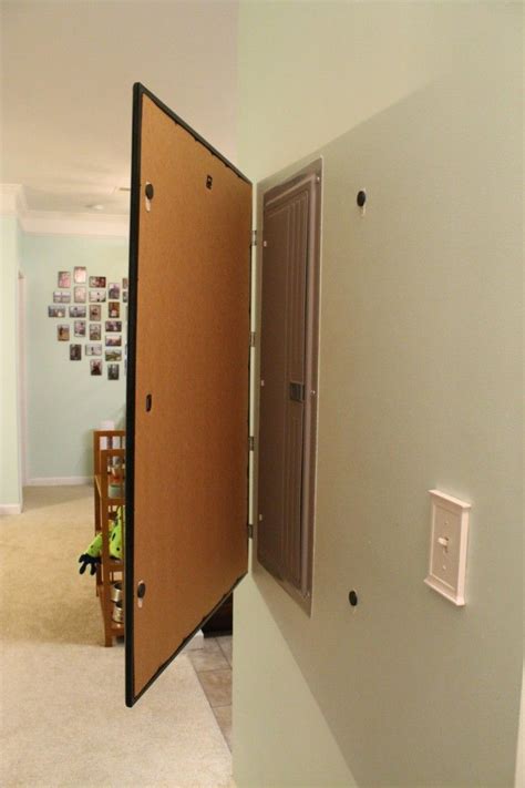 electrical hide box|hiding electrical panel ideas.